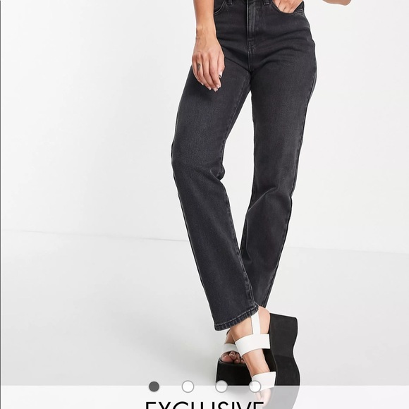 ASYOU (ASOS) 90s Straight Jeans in washed black - Picture 3 of 3